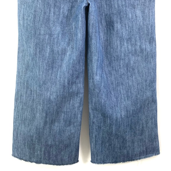 ♻️DONATED♻️DAISY FUENTES Size 10 Wide Cropped Leg Jeans A12 - Picture 6 of 7